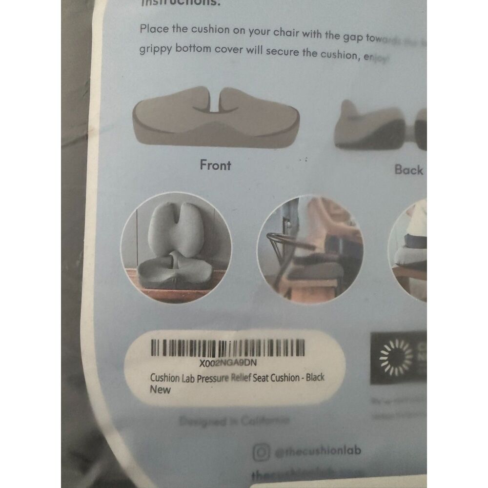 Ergonomic seat cushion Unique pressure relief design - Picture 4 of 13